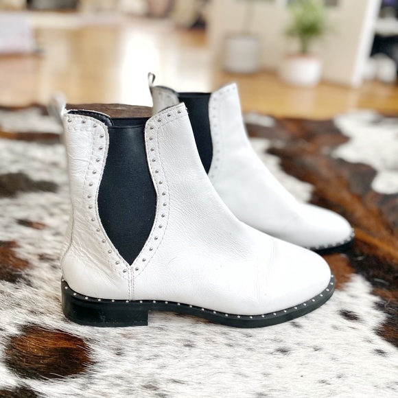 rebecca minkoff sabeen studded leather chelsea boots